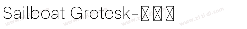 Sailboat Grotesk字体转换